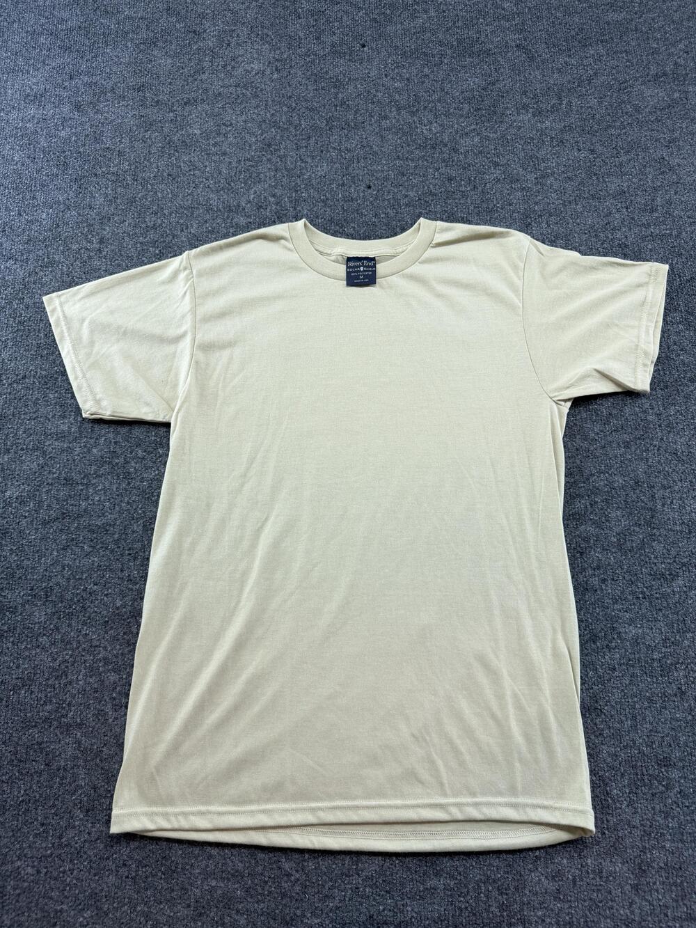 Rivers' End Shirt Mens Medium Beige Solar Shield UV Protection Made USA